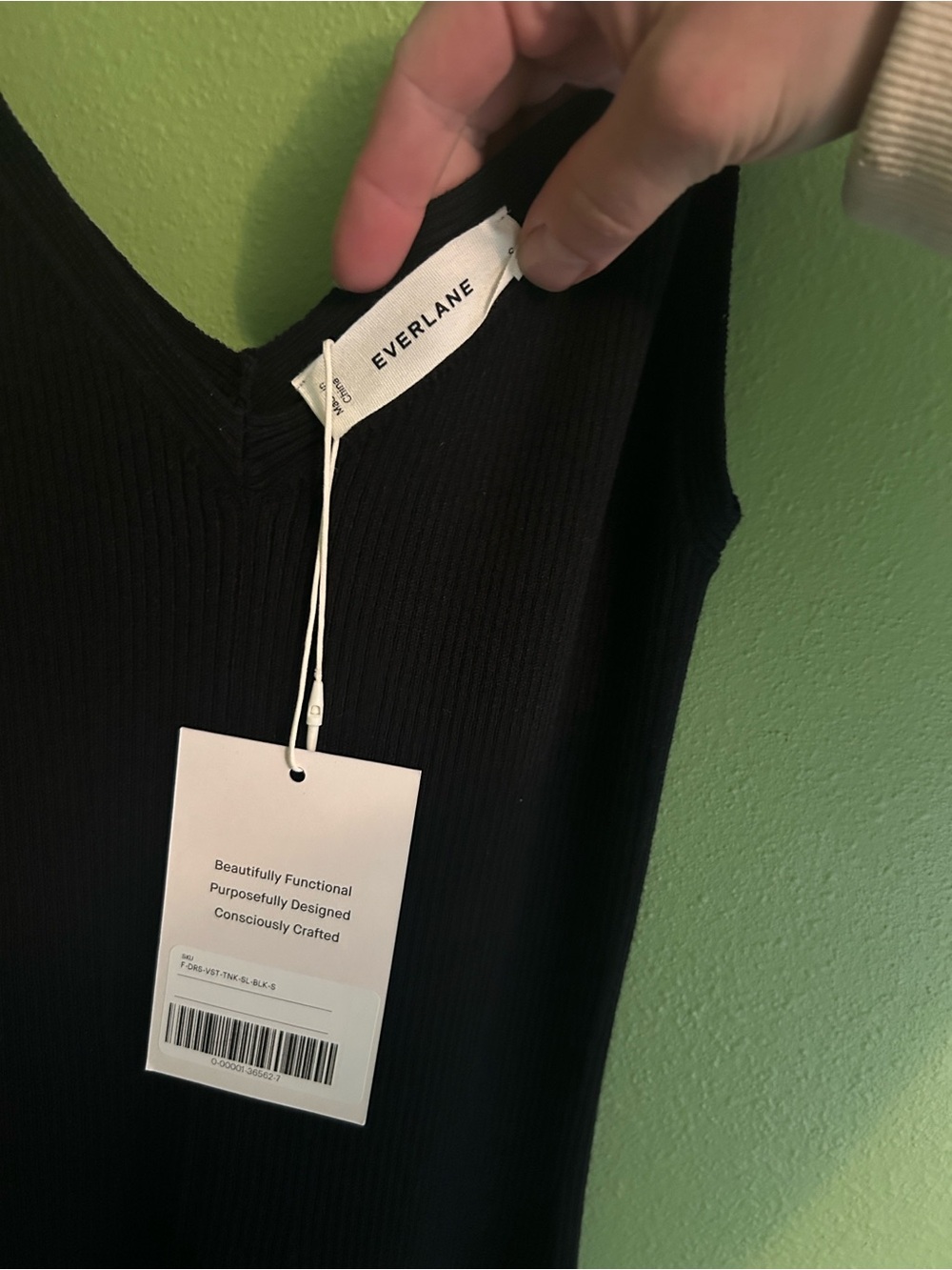 Everlane casual black dress